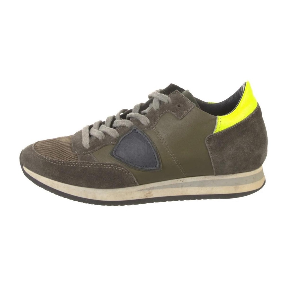 Philippe Model Tropez X Mondial Sneakers | EU 43 | Kaki/Neon Yellow